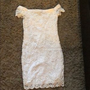 White cocktail dress